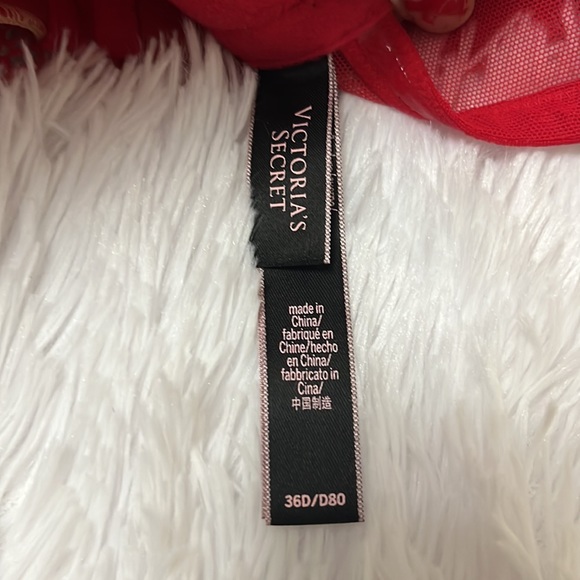 Nwot Victoria’s Secret red lace corset thigh high attachments 36 D❣️ - Picture 7 of 9